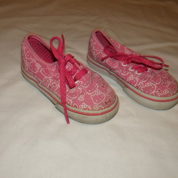 Girls Vans Hello Kitty Pink Shoes Size 5.5